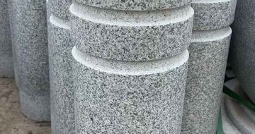 淮南 芝麻白花岗岩挡车柱、隔离柱多少钱