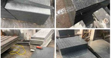 淮南 芝麻黑地铺石材