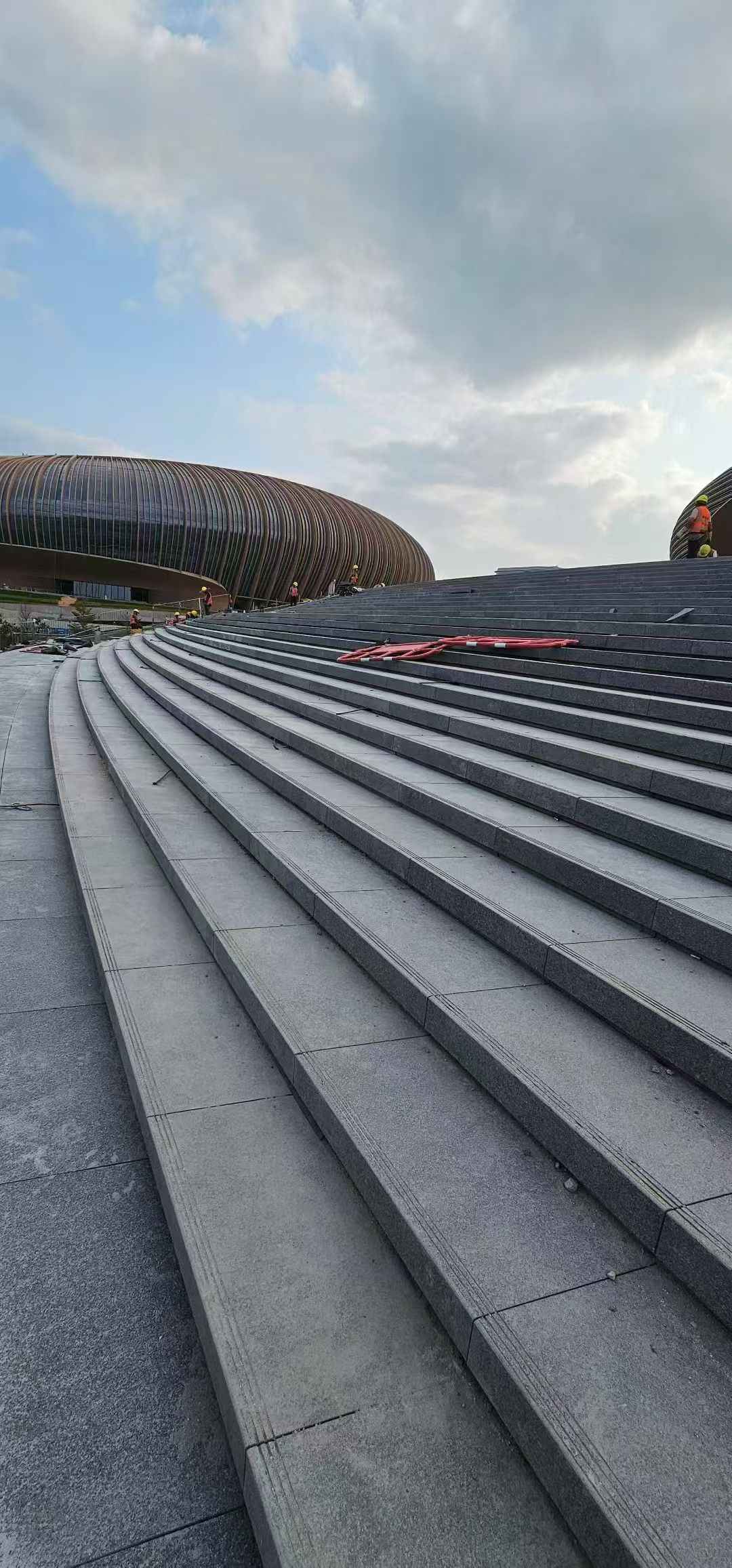 淮南 弧形整石台阶铺装效果图
