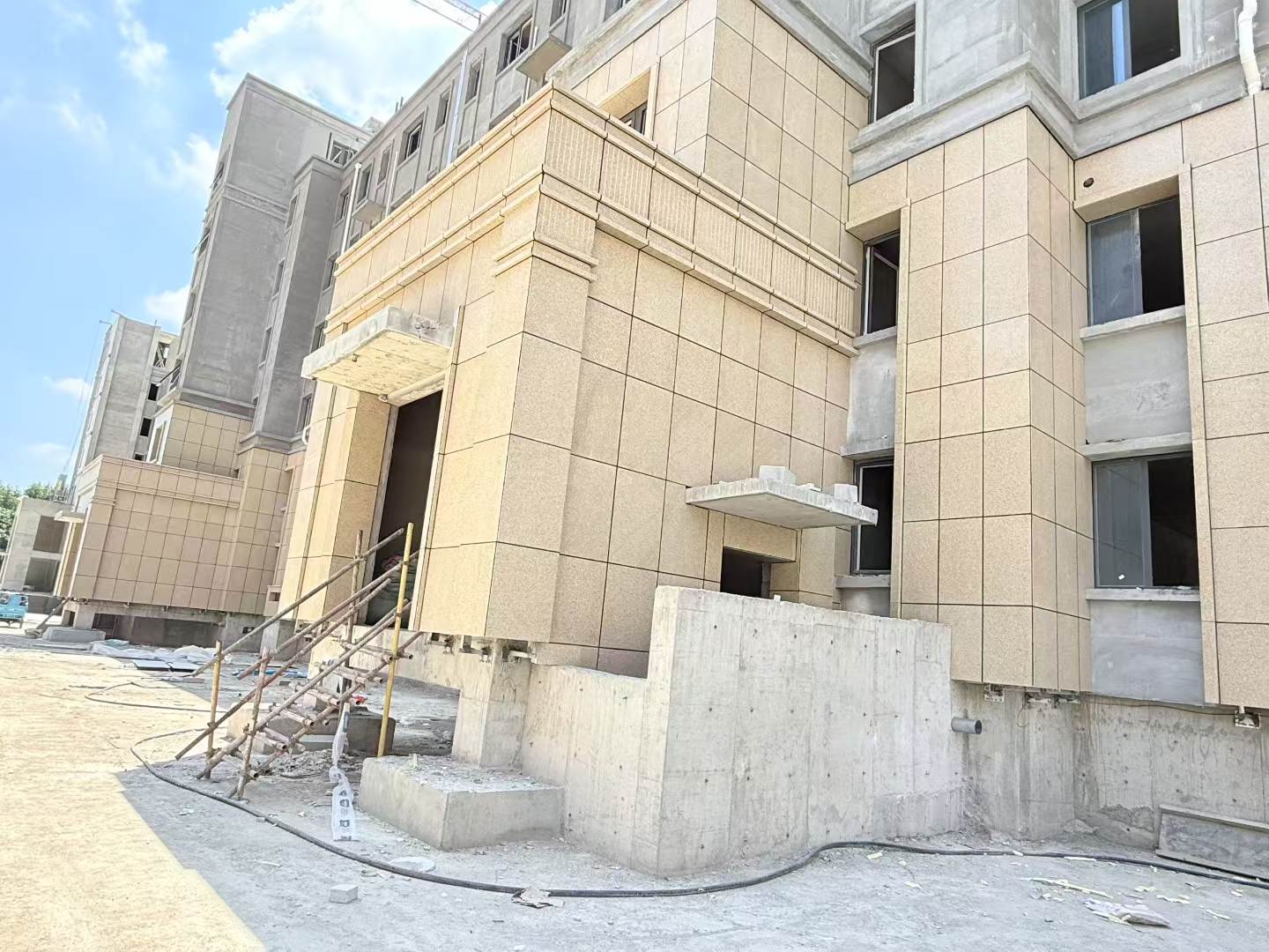 淮南 黄金麻干挂，工地实拍