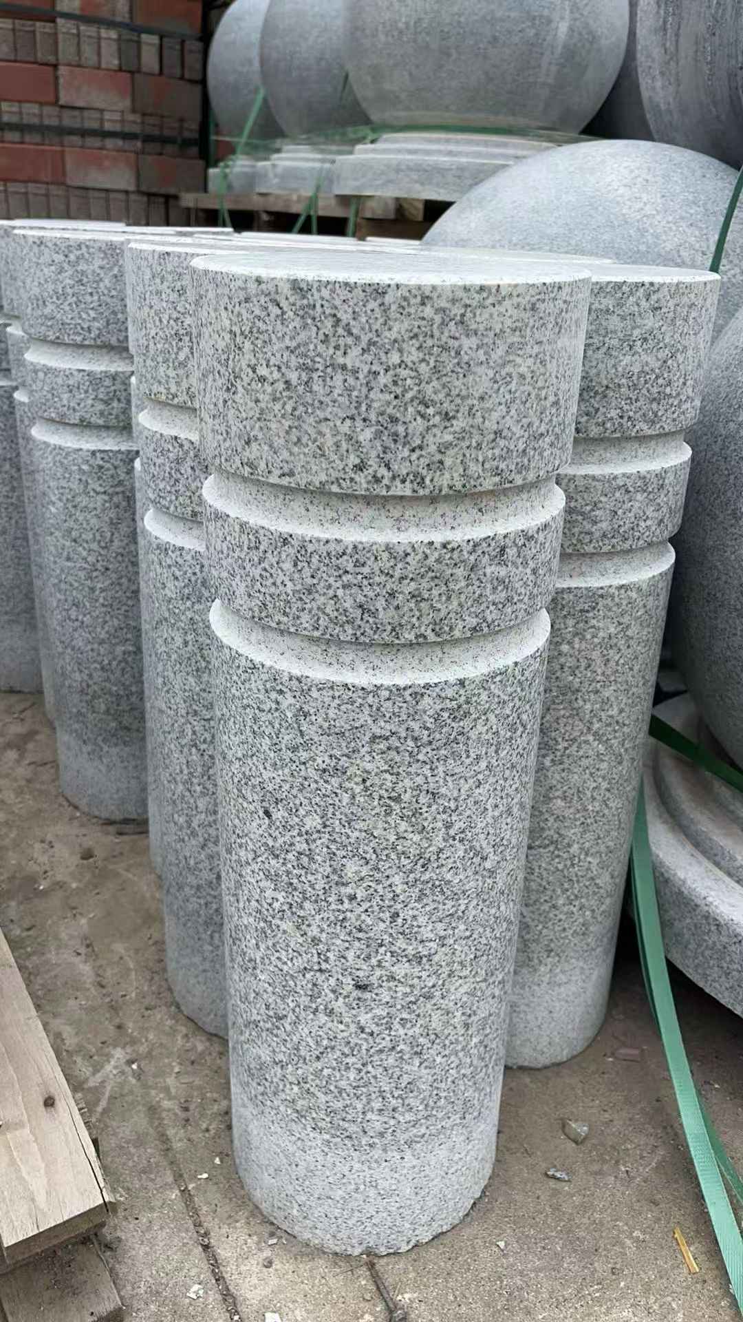 淮南 芝麻白花岗岩挡车柱、隔离柱多少钱