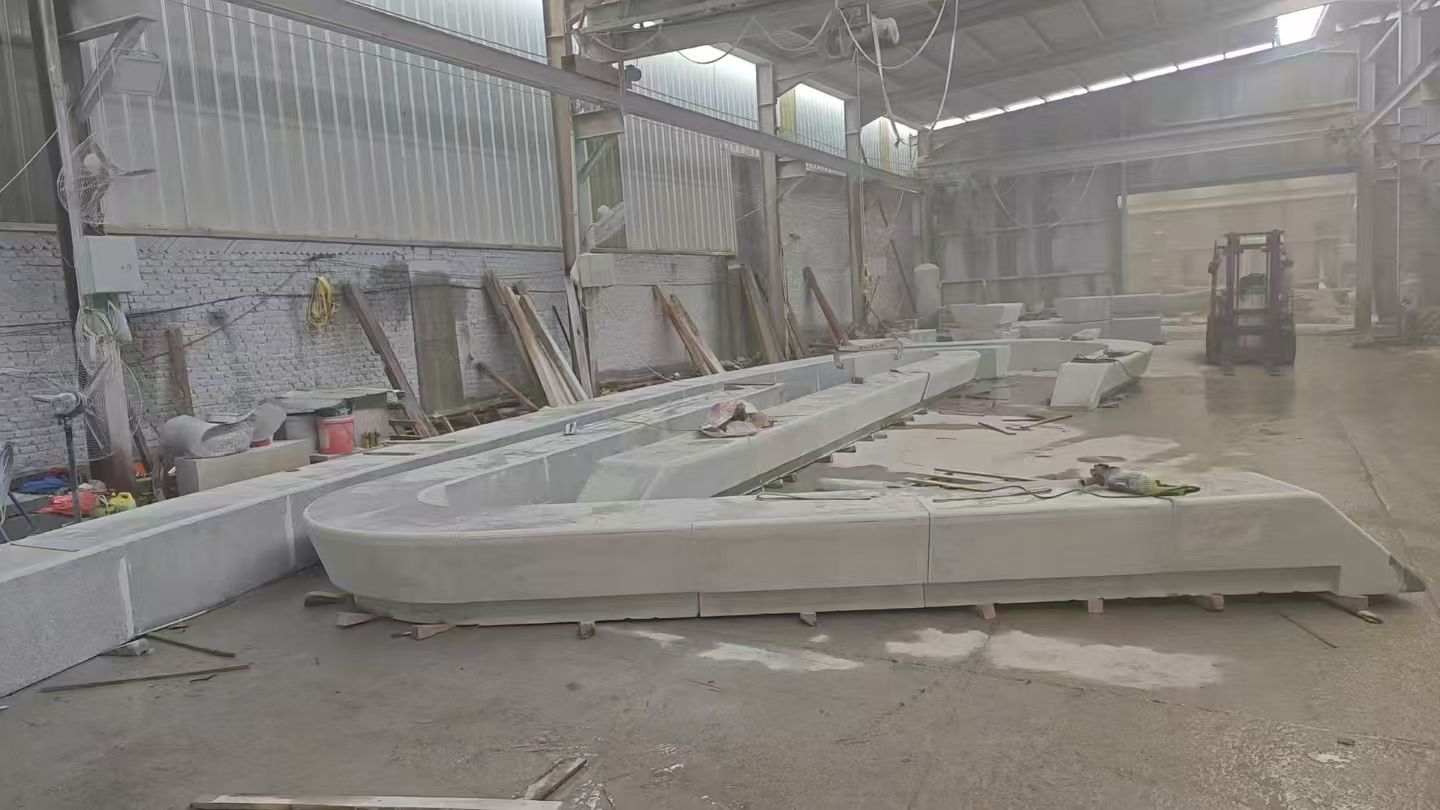 淮南 花岗岩整石坐凳拼装